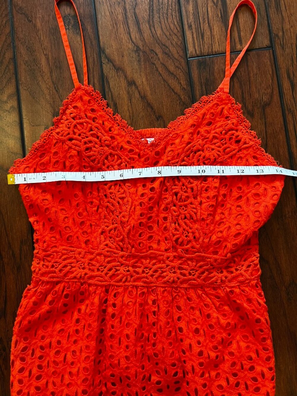 Japna Bright Red Smocked Cotton Tank - Picture 5 of 5